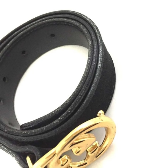 GUCCI Interlocking GG Belt Black 31.5 inches/80cm Belt Authentic - Picture 3 of 10